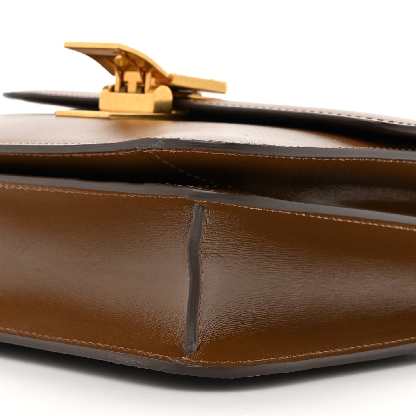 Box Calfskin Teen Classic Box Flap Bag Camel