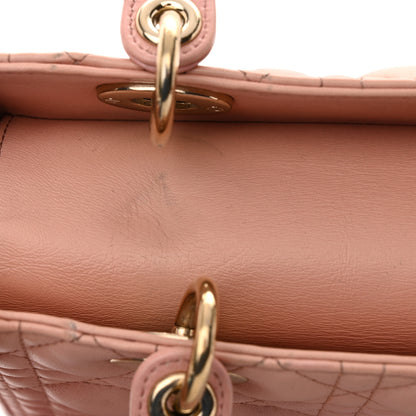 Christian Dior Lambskin Cannage Gradient Medium Lady Dior Pink 12 of 16