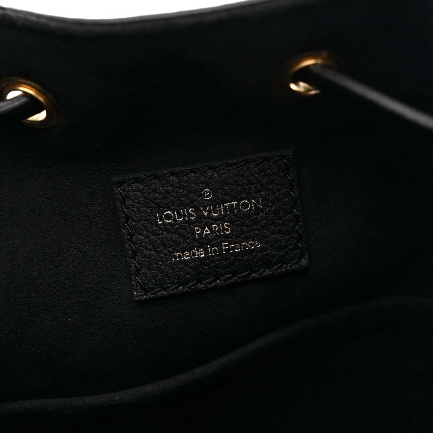 Calfskin Lockme Bucket MM Black