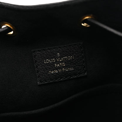 Louis Vuitton Calfskin Lockme Bucket MM Black 6 of 9