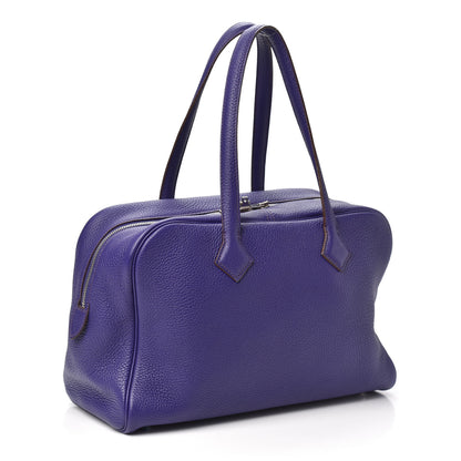 Hermes Taurillon Clemence Victoria II 35 Iris 3 of 10