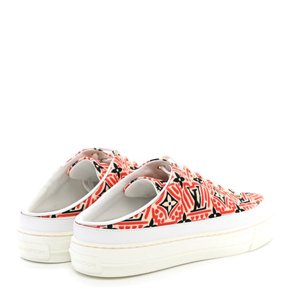 Louis Vuitton Nylon Monogram Crafty Open Back Sneaker 37 4 of 9