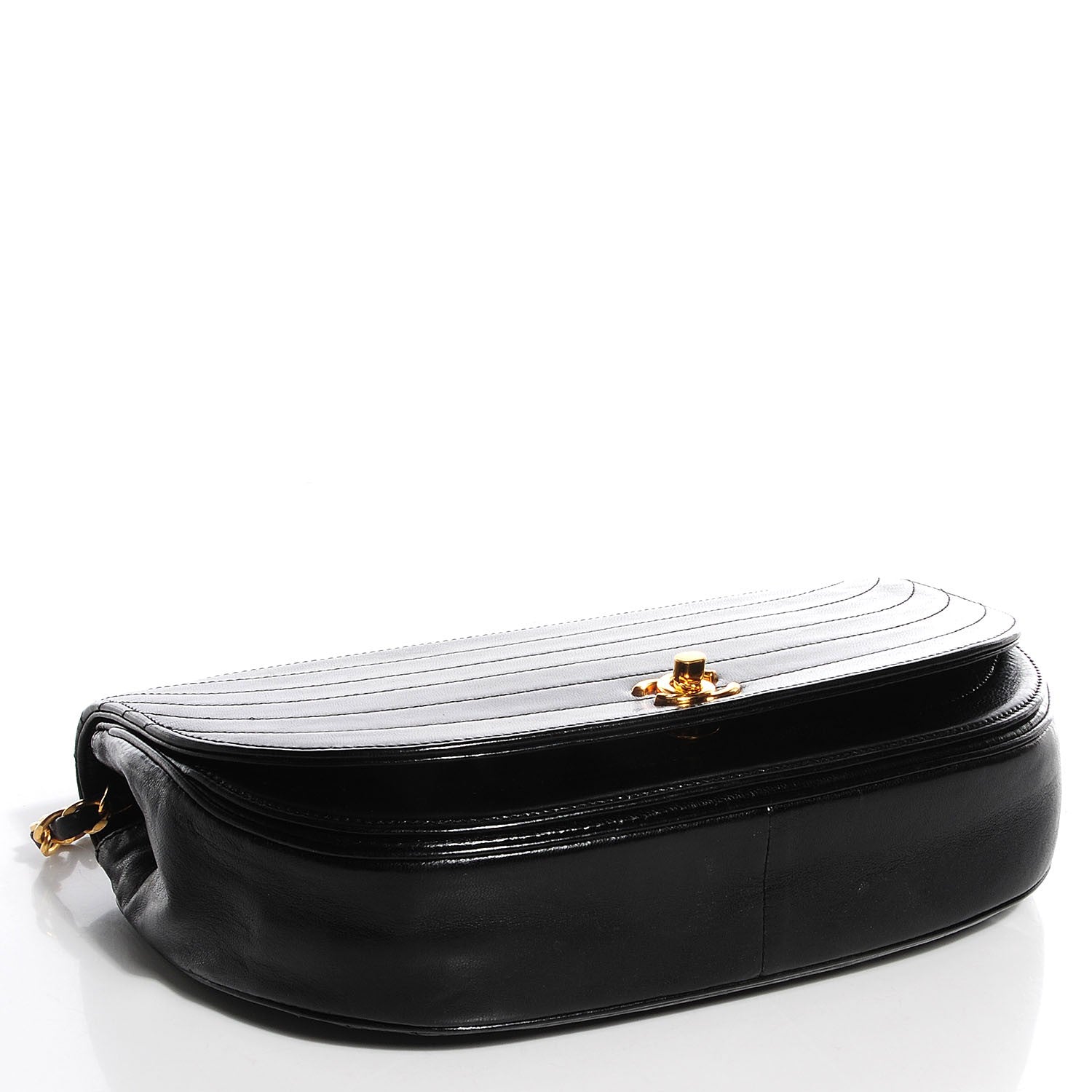 Chanel Lambskin Ribbon Stitched Flap Black 4 of 8