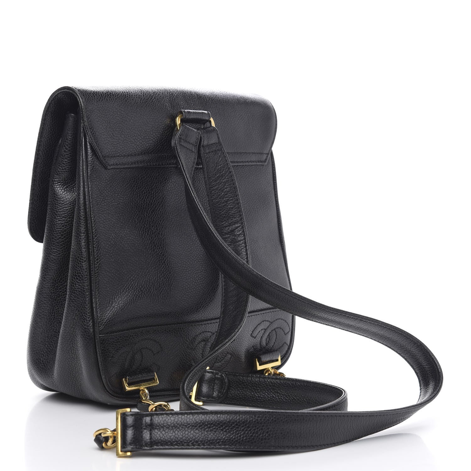 Chanel Caviar CC Backpack Black 2 of 9