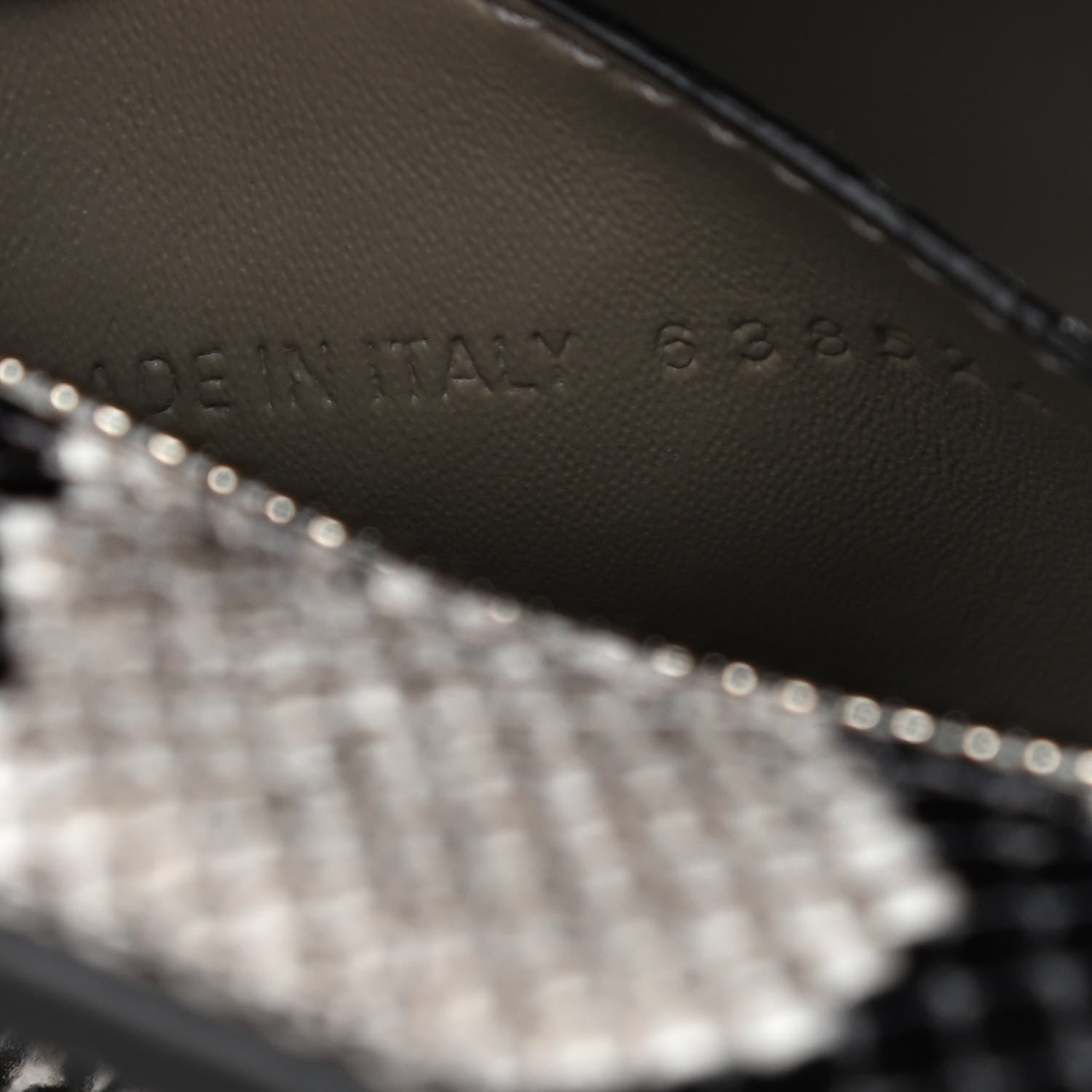 Balenciaga Grained Calfskin Snake Effect Neo Classic Silver Hardware Mini City Black White 7 of 9