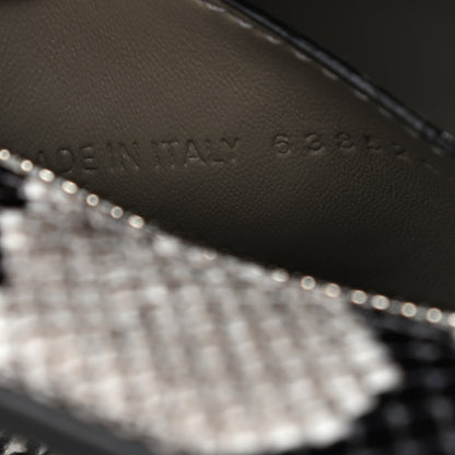 Balenciaga Grained Calfskin Snake Effect Neo Classic Silver Hardware Mini City Black White 7 of 9