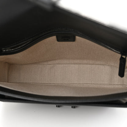 MCM Canvas Nappa Cubic Monogram Millie Crossbody Black White 5 of 13