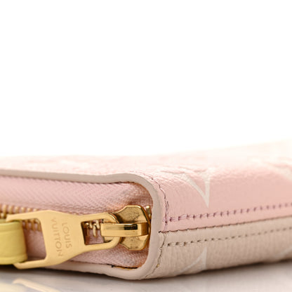 Louis Vuitton Empreinte Monogram Spring in the City Zippy Wallet Pink Beige Yellow 7 of 9