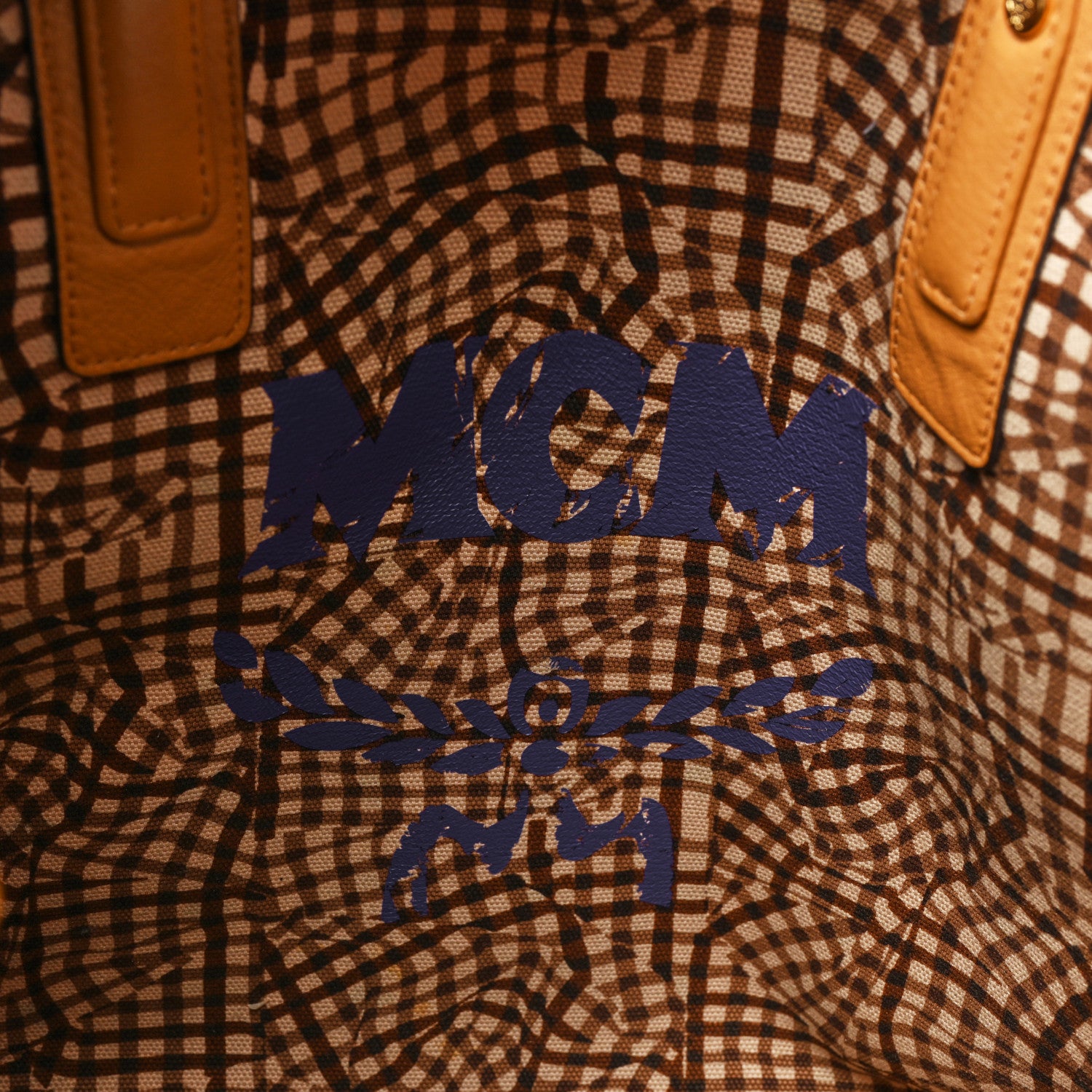 MCM Visetos Large Liz Reversible Shopper Tote Cognac 11 of 20