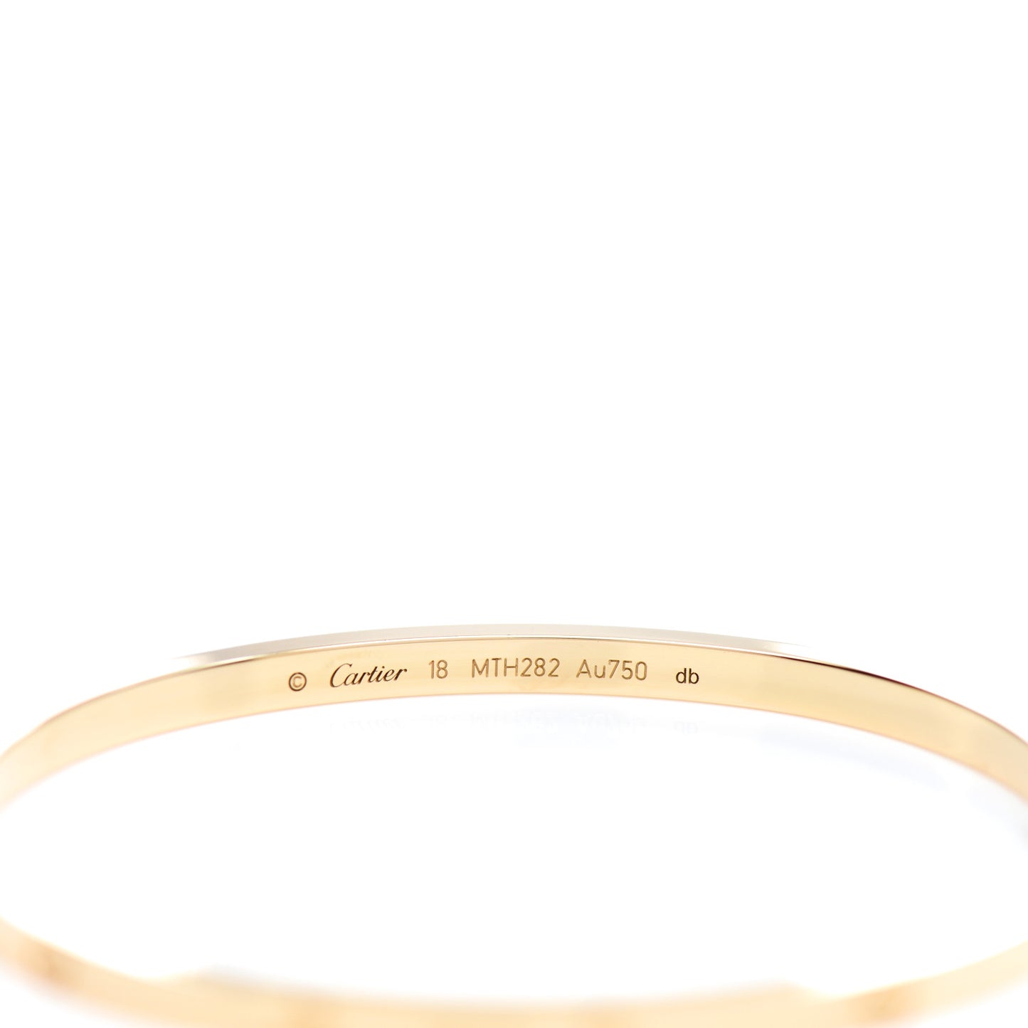 18K Yellow Gold Small LOVE Bracelet 18