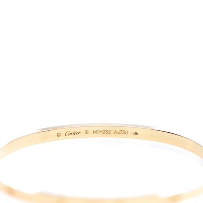 Cartier 18K Yellow Gold Small LOVE Bracelet 18 3 of 3