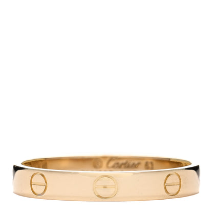 Cartier 18K Yellow Gold 3.5mm LOVE Wedding Band Ring 63 10.5 1 of 5