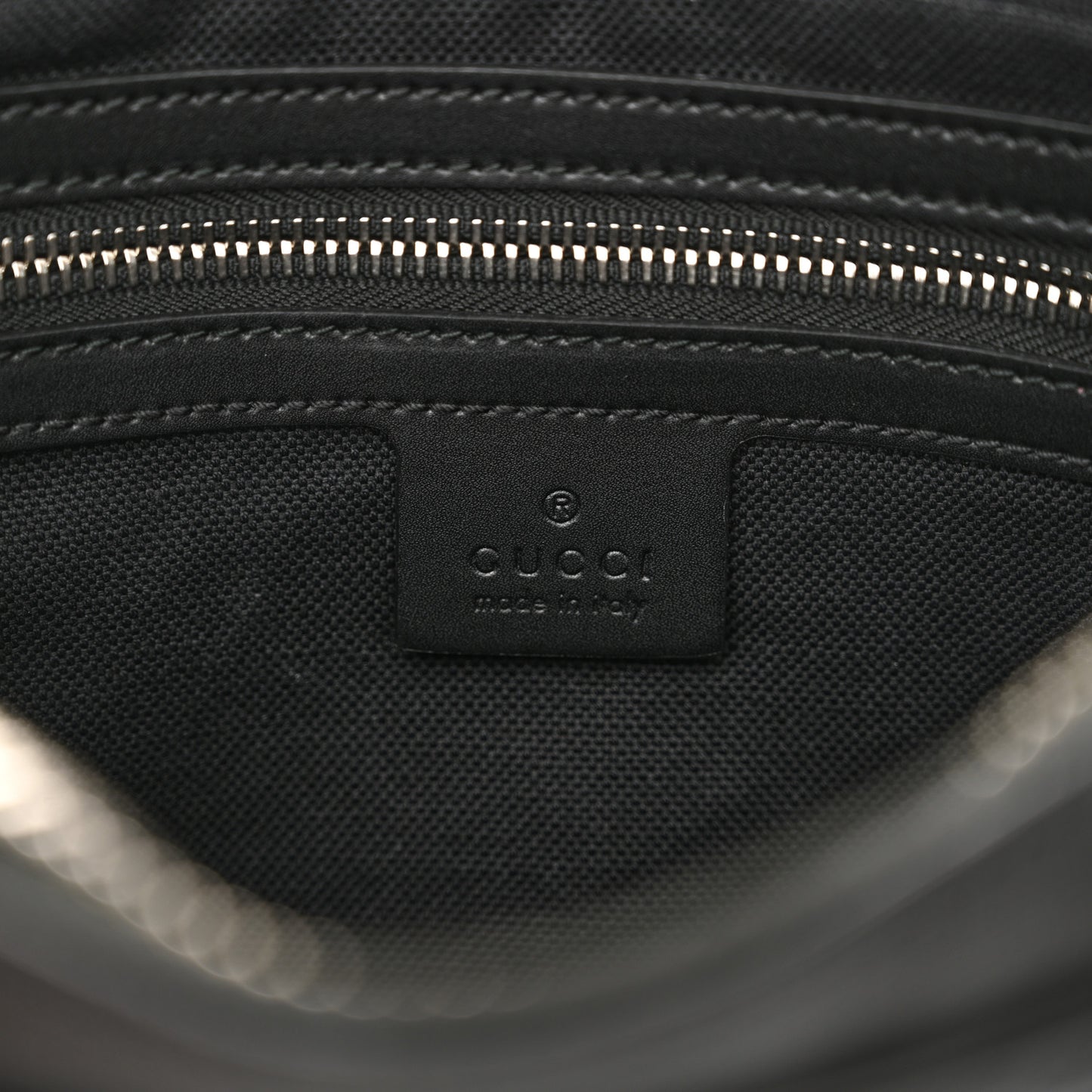 Soft GG Supreme Monogram Web Belt Bag Black Grey