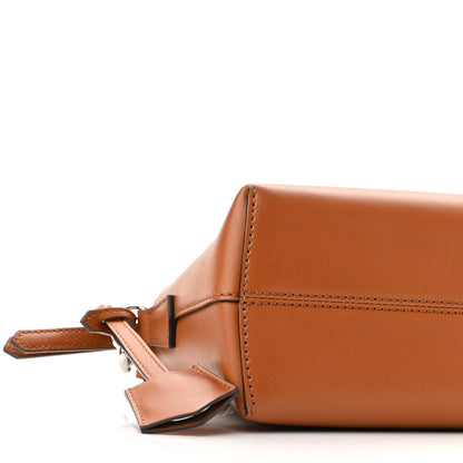 Fendi Vitello King Logo Embossed Mini By The Way Boston Bag Cuoio 9 of 10