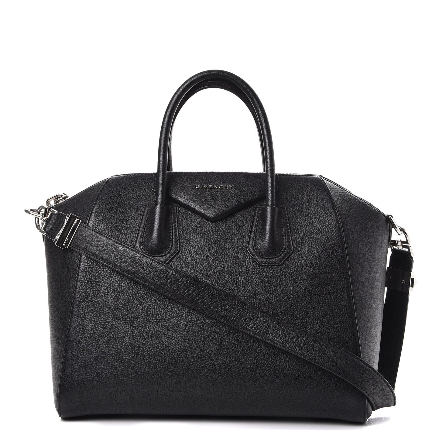 Sugar Goatskin Medium Antigona Black