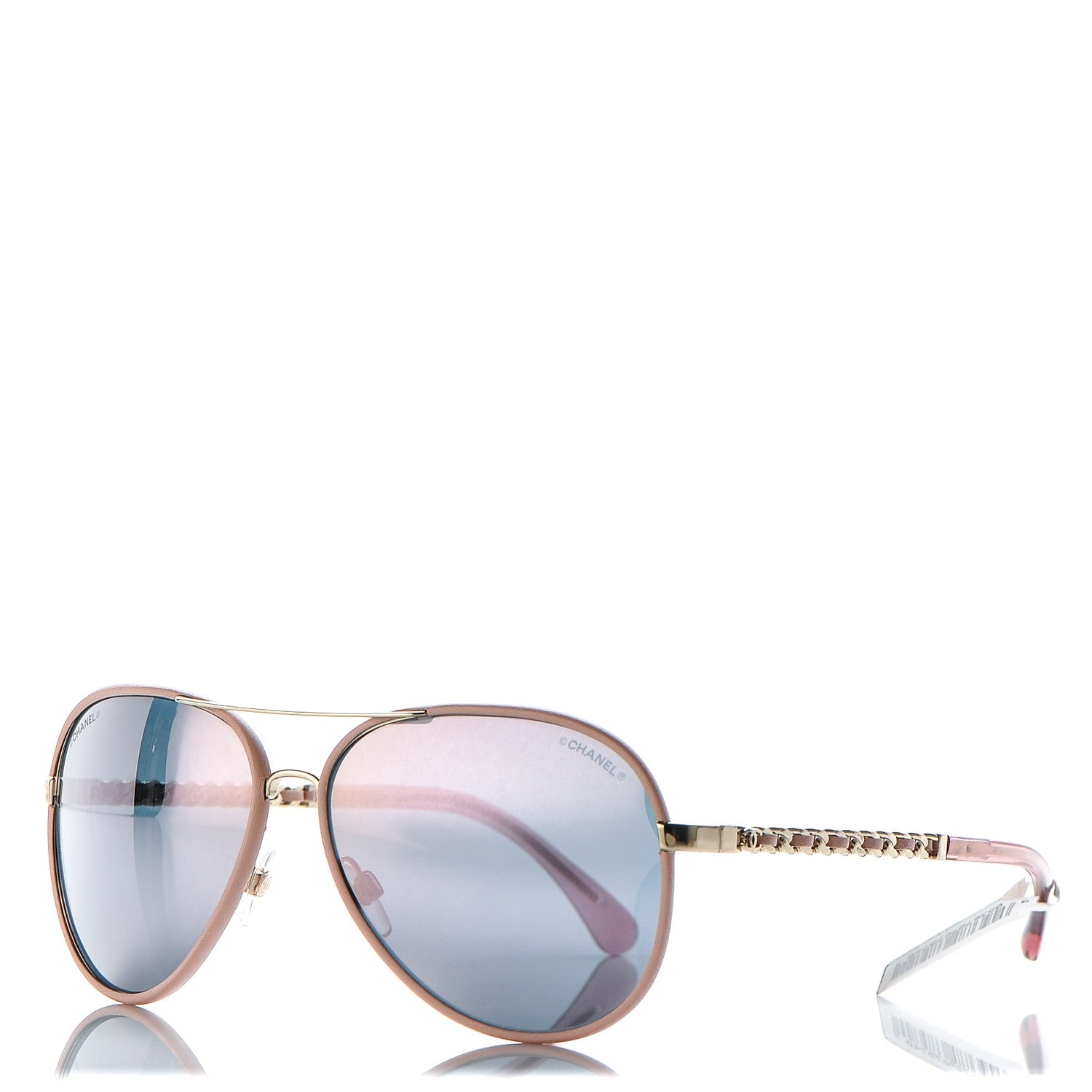 Chanel Pilot Winter Sunglasses 4219 Light Pink 1 of 8