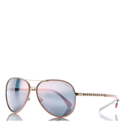Chanel Pilot Winter Sunglasses 4219 Light Pink 1 of 8