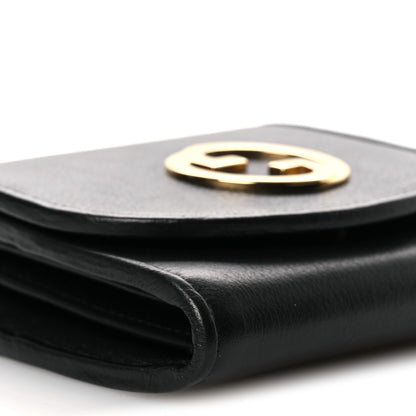 Gucci Roxy Calfskin Medium Blondie Chain Wallet Black 9 of 11