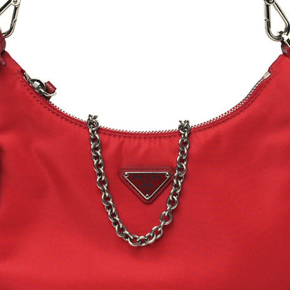 Prada Nylon Re-Edition 2005 Shoulder Bag  Rosso 7 of 9