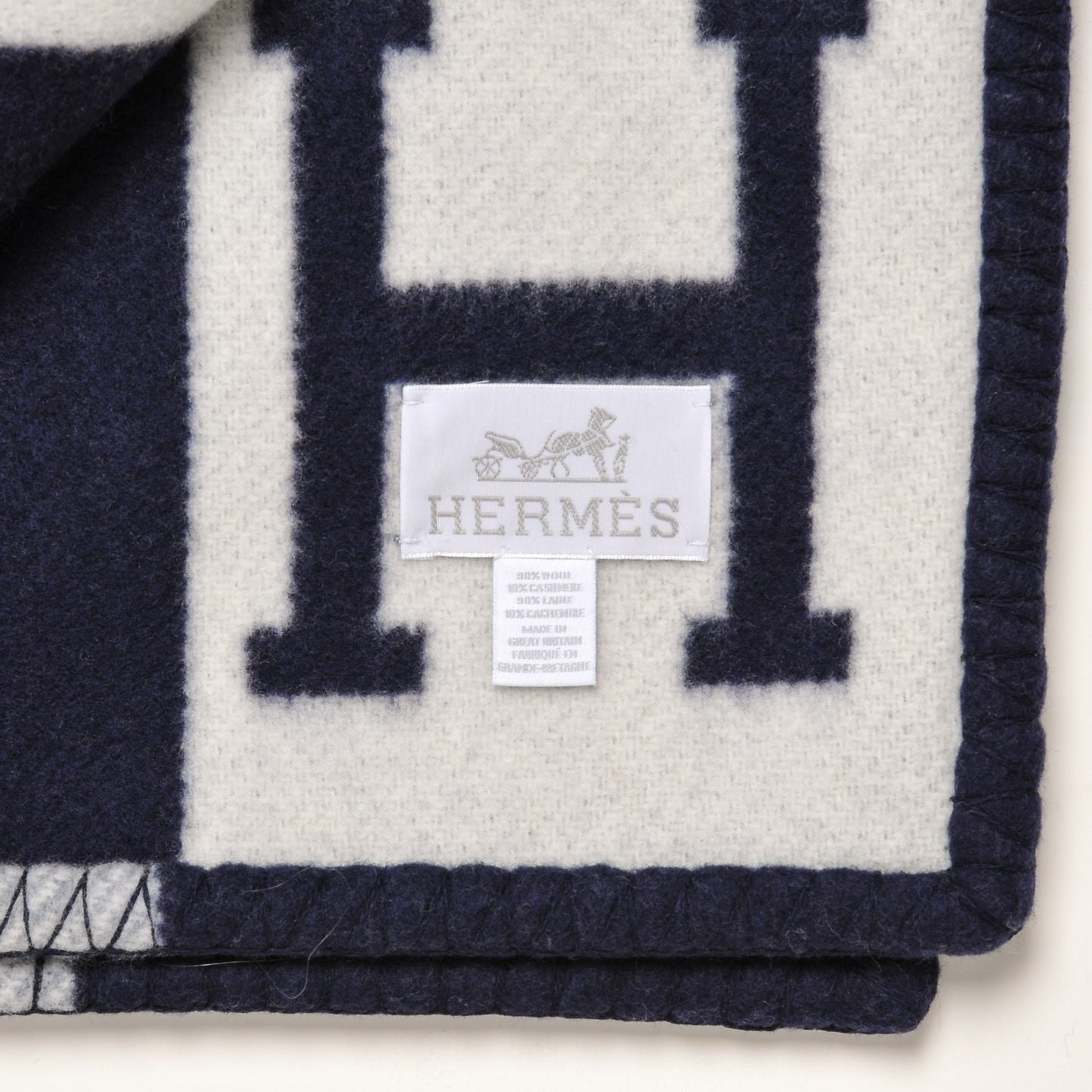 Wool Cashmere Avalon III Blanket Caban Ecru