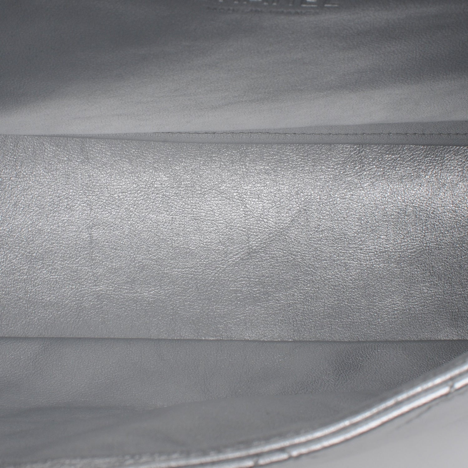Chanel Metallic Lambskin Quilted Jumbo Single Flap Silver 5 of 7