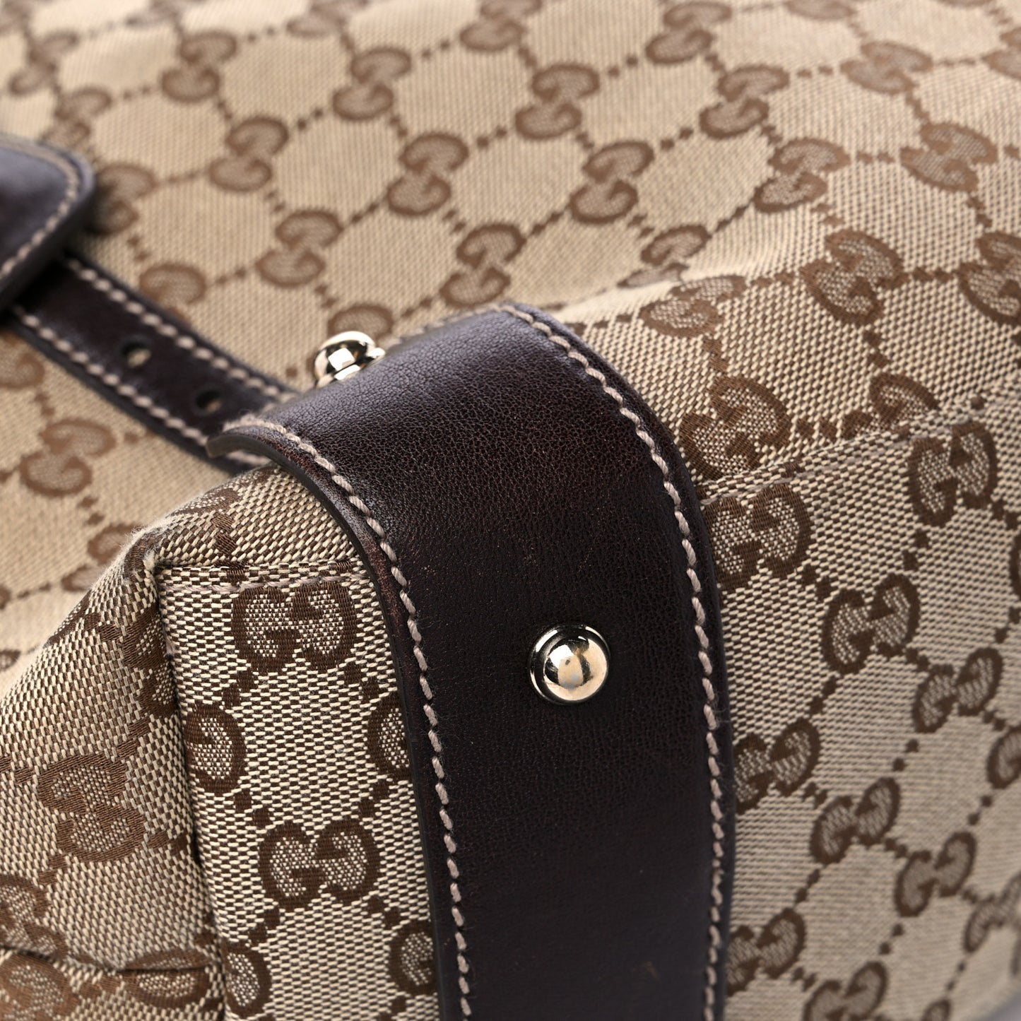Monogram Medium Pelham Shoulder Bag Dark Brown