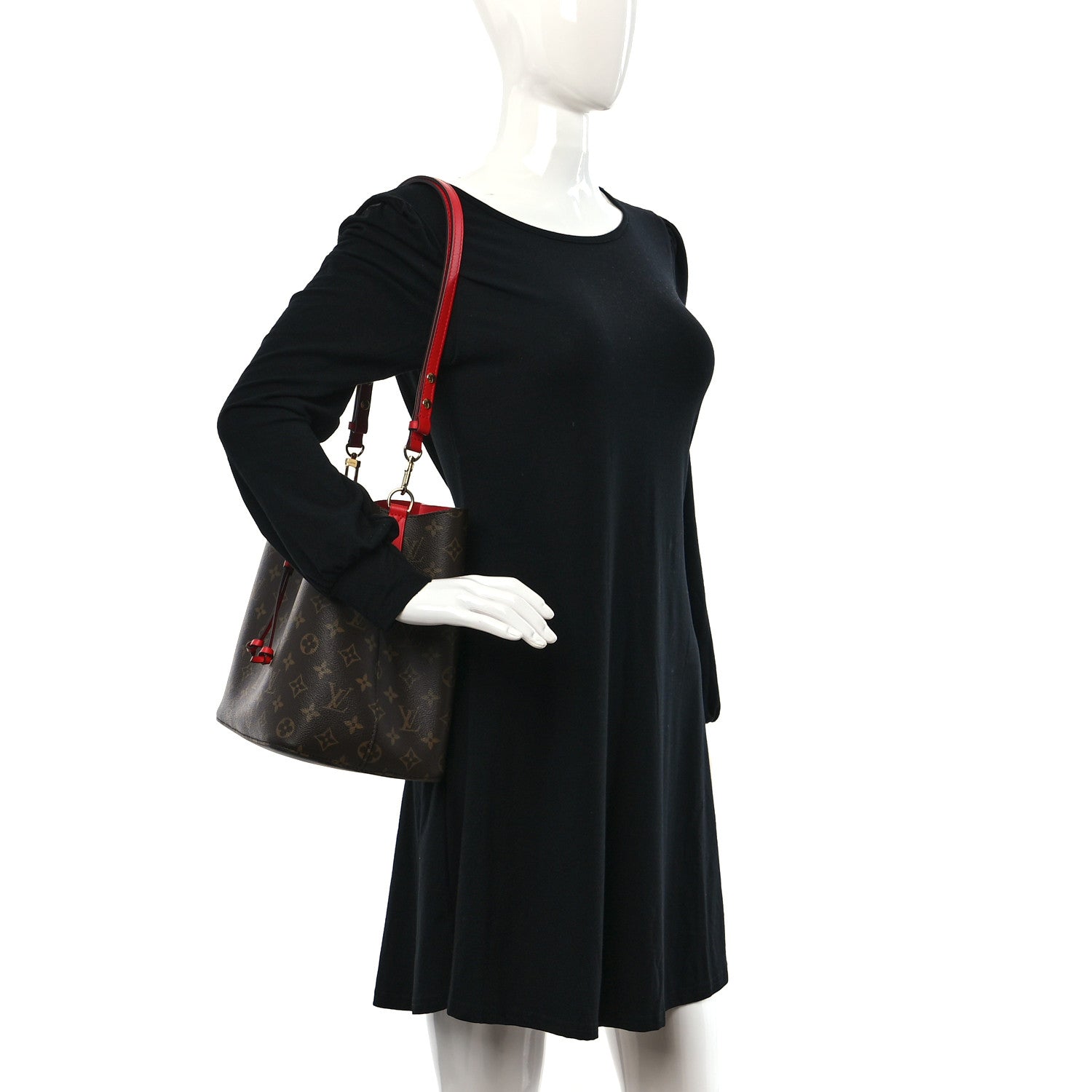 Louis Vuitton Monogram Neonoe MM Coquelicot 2 of 8