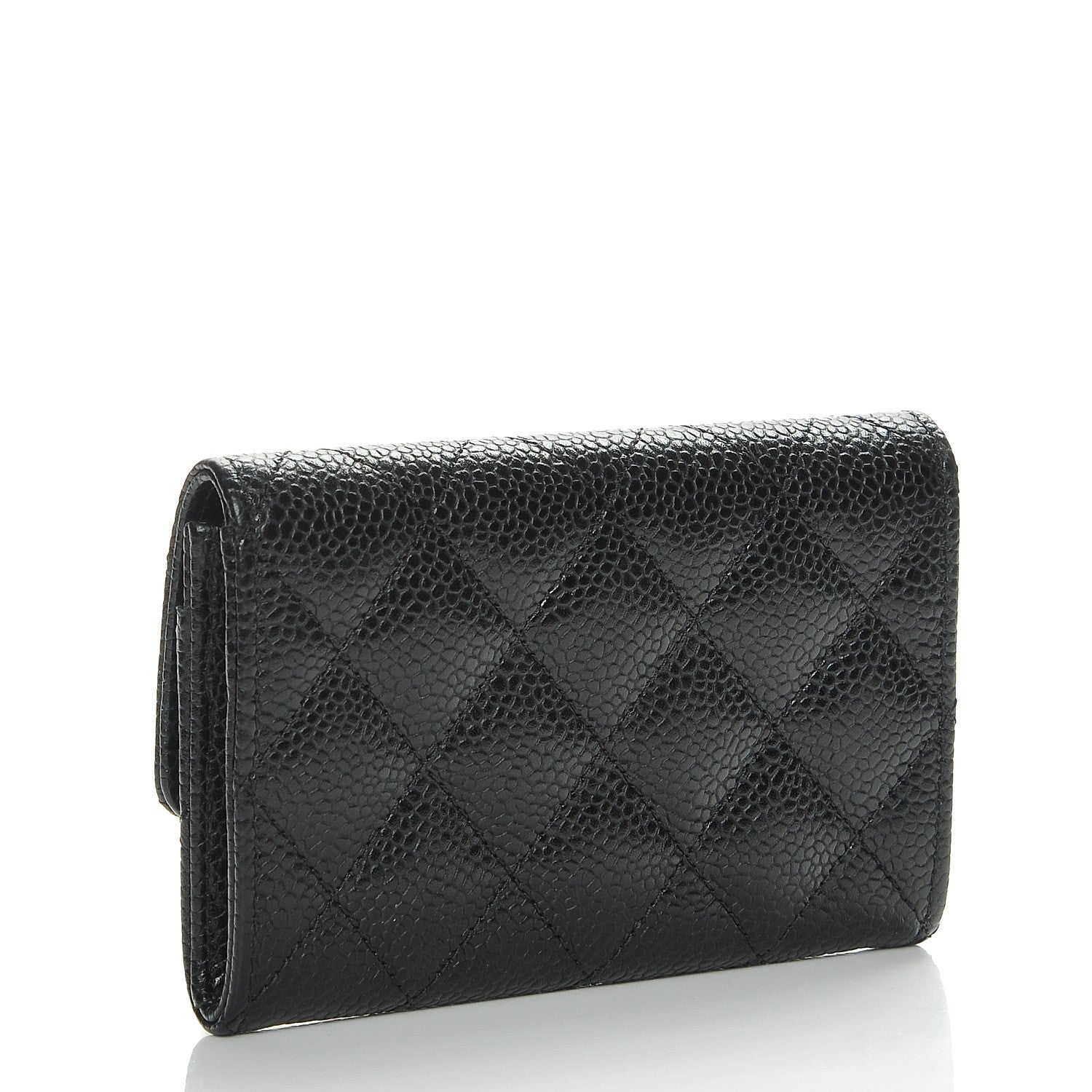 Chanel Caviar Quilted Flap Card Holder Black 3 of 9