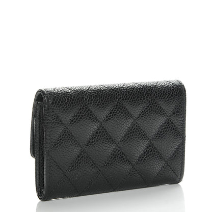 Chanel Caviar Quilted Flap Card Holder Black 3 of 9