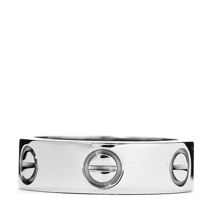 Cartier 18K White Gold 5.5mm LOVE Ring 50 5.25 2 of 3
