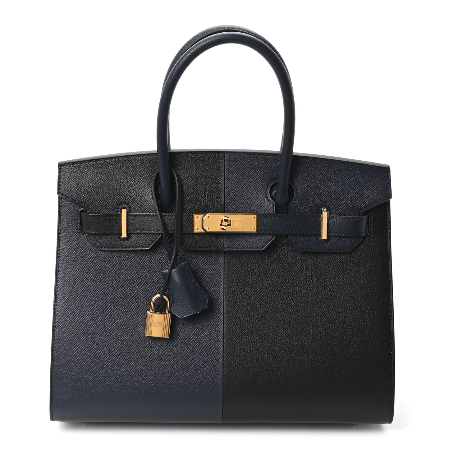 Epsom Casaque Birkin Sellier 30 Bleu Indigo Black Bleu Frida