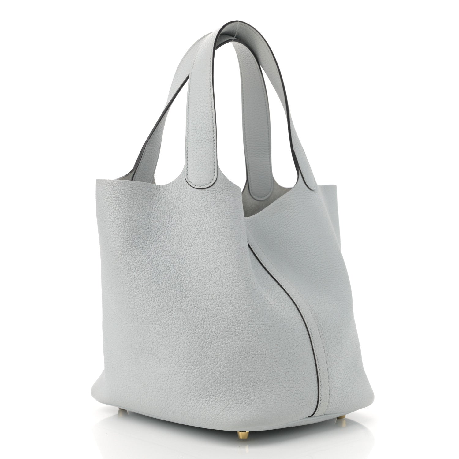 Hermes Taurillon Clemence Picotin Lock 22 MM Bleu Pale 3 of 13