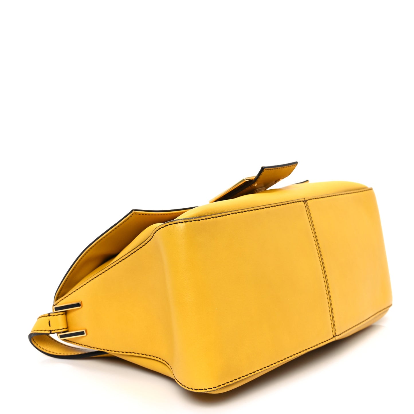 Vitello Flamingo Enamel Big Forever Mama Baguette Chantilly Marrone