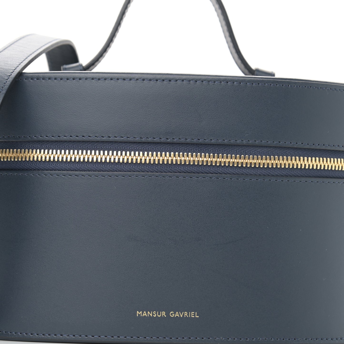Vegetable Tanned Train Case Blue