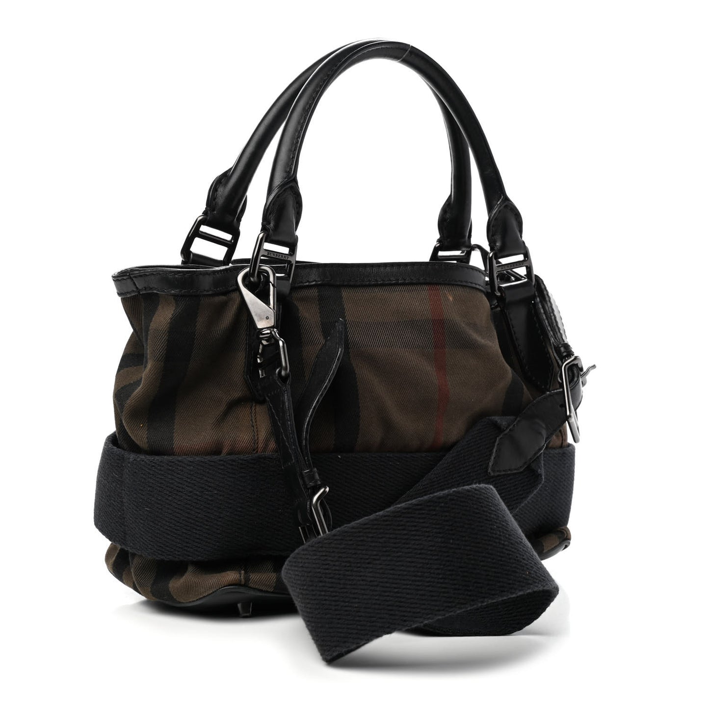 Calfskin House Check Medium Brecon Tote Black