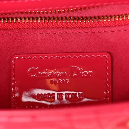 Christian Dior Patent Cannage Mini Lady Dior Pink 6 of 8