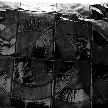 Chanel Lambskin Patent Calfskin Brooklyn Patchwork Flap Black 8 of 12