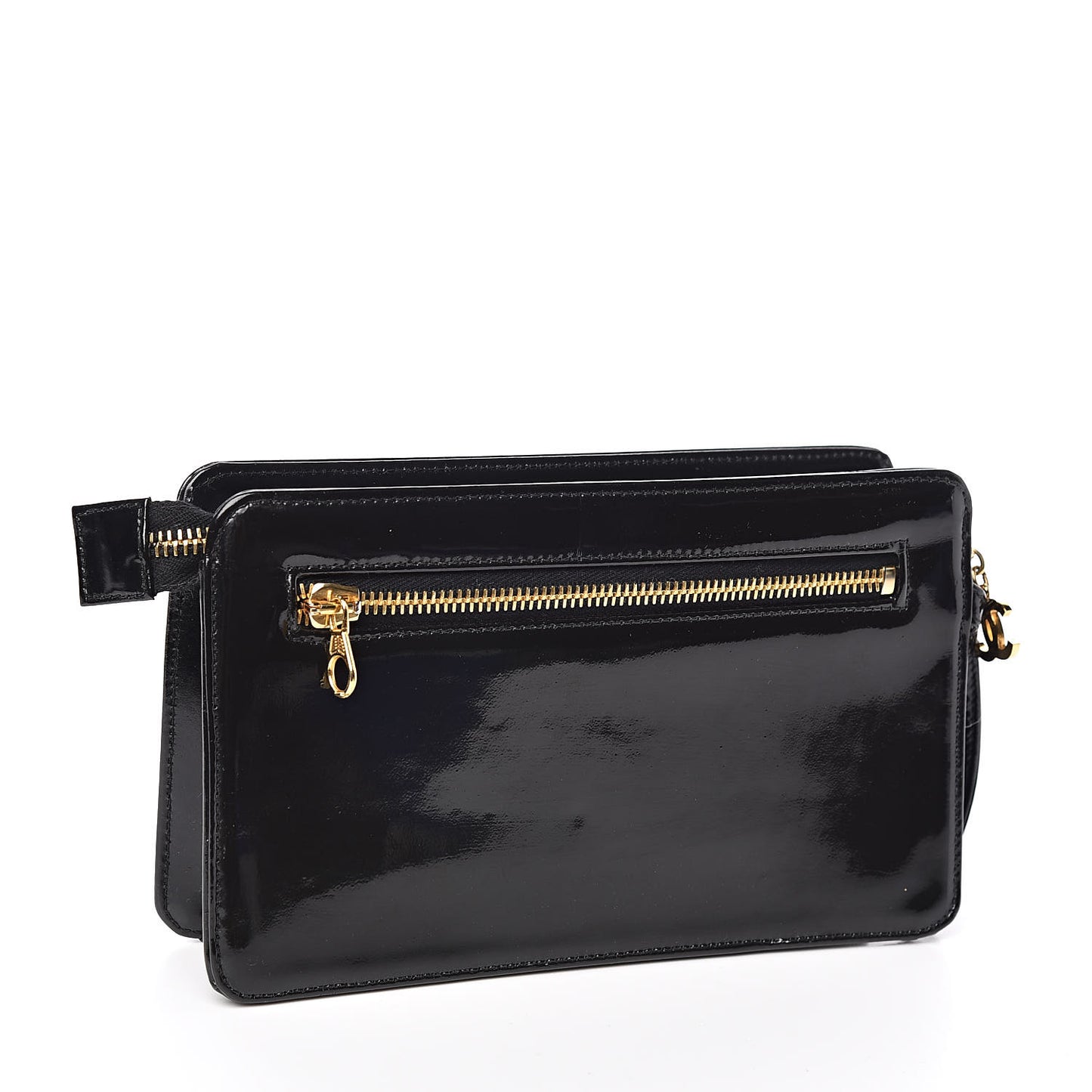 Patent CC Wristlet Black