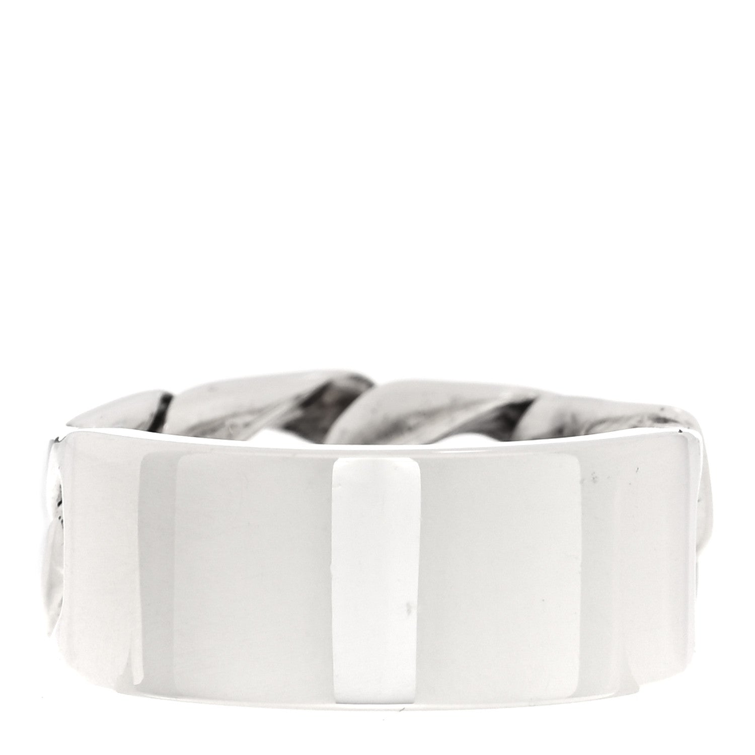 Tiffany Sterling Silver Curb Link Ring 50 5.25 3 of 5