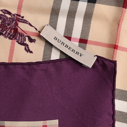 Burberry Silk Haymarket Check Square Scarf 2 of 3