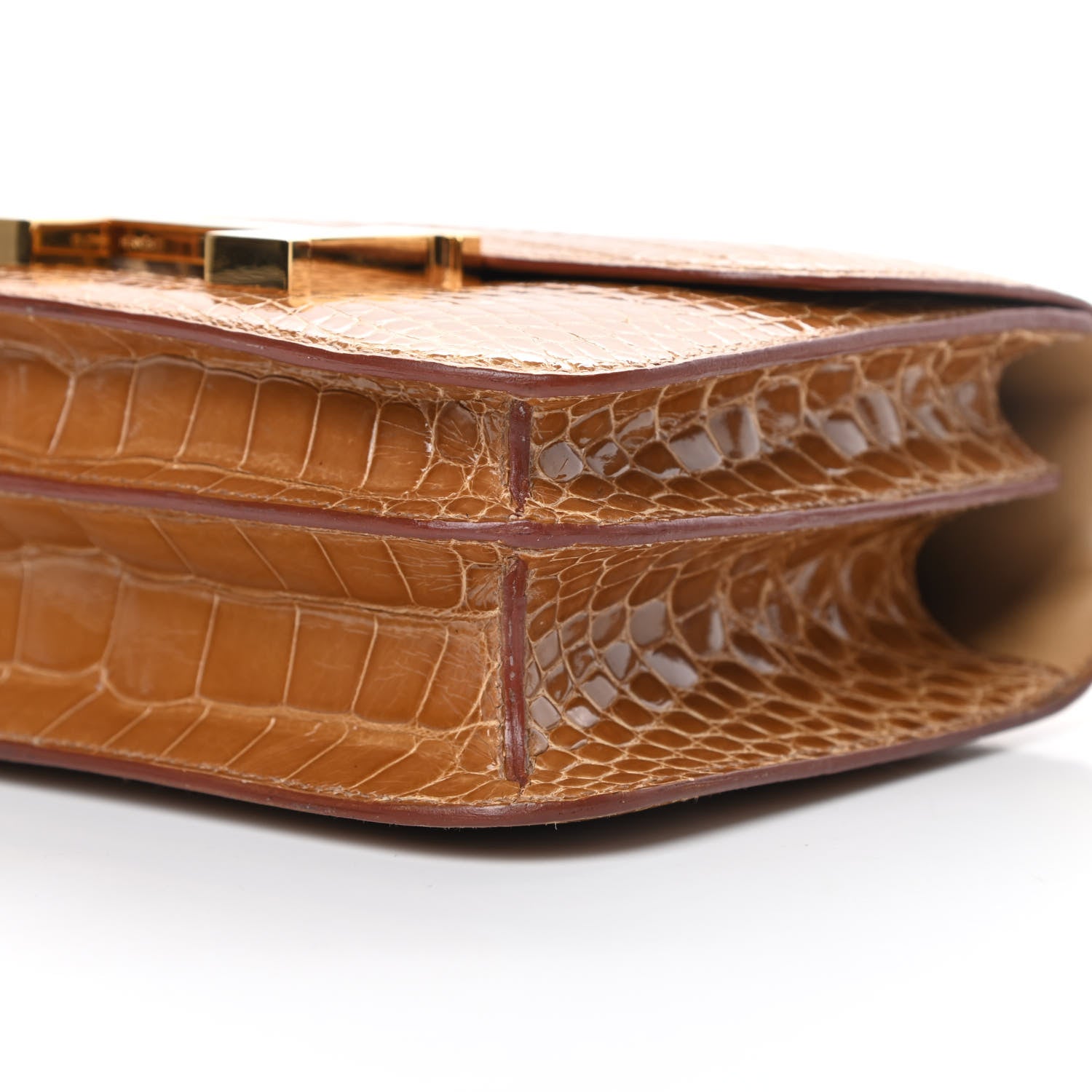 Hermes Shiny Alligator Constance 18 Tabac Camel 20 of 24