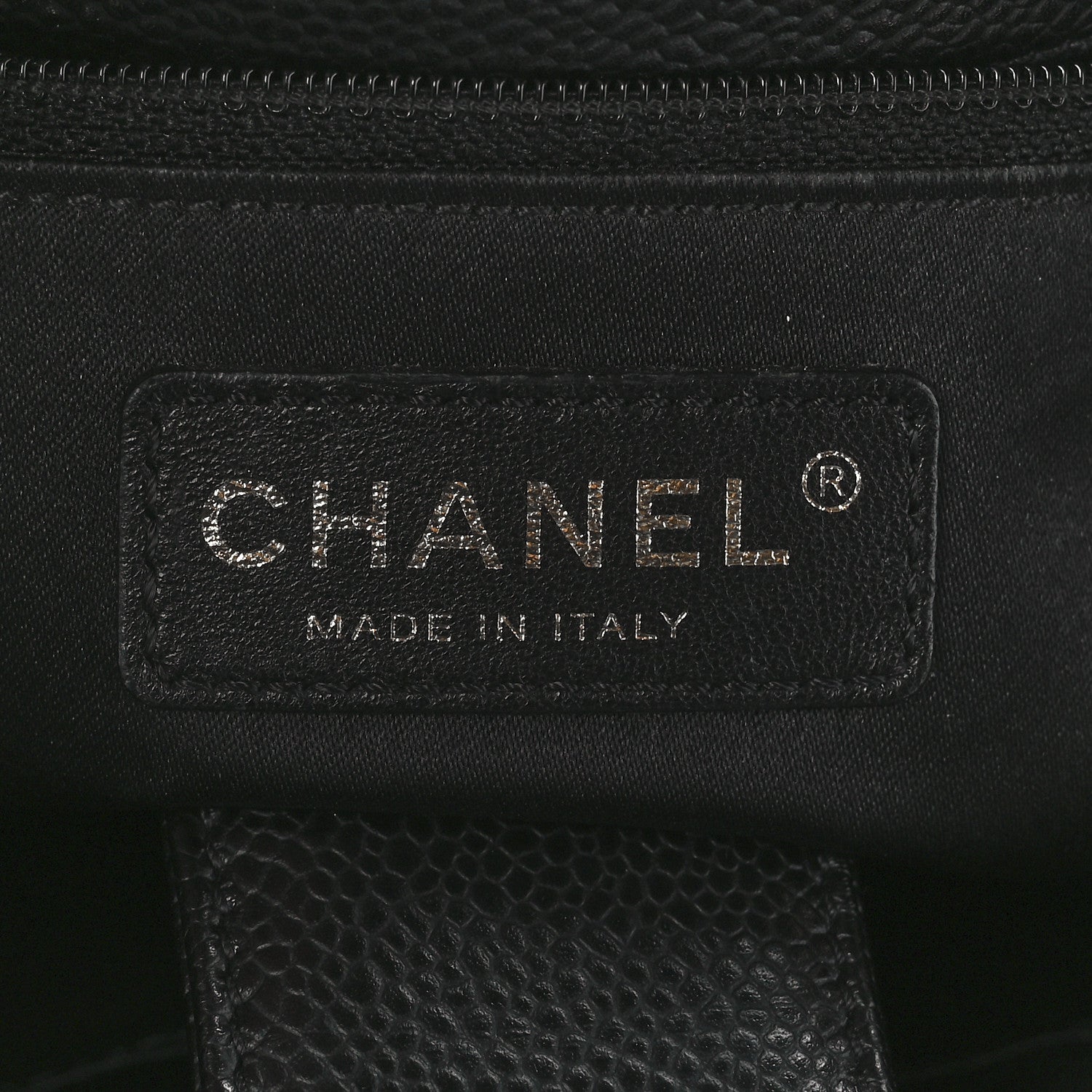Chanel Caviar Quilted Petit Shopping Tote PST Black 6 of 11