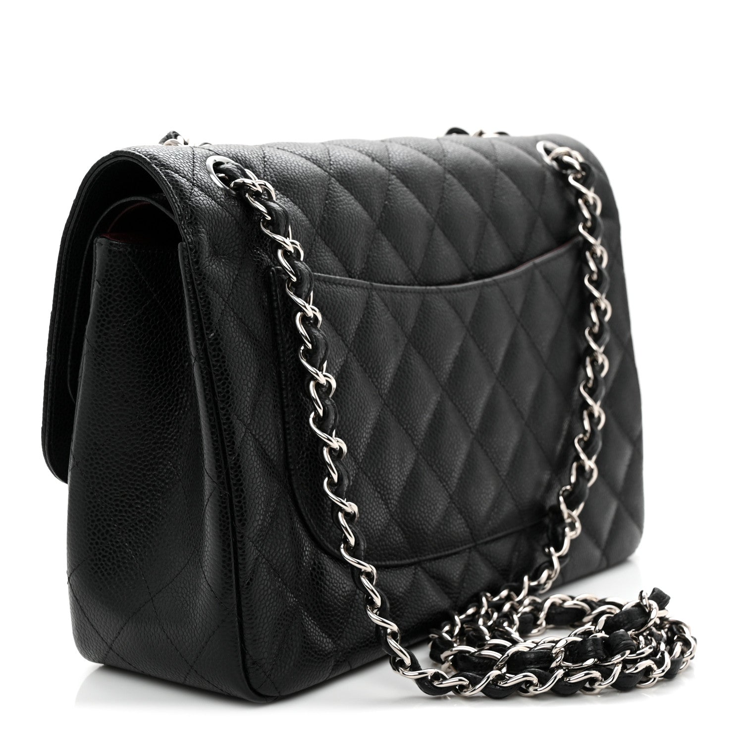 Chanel Caviar Quilted Jumbo Double Flap Black 3 of 10