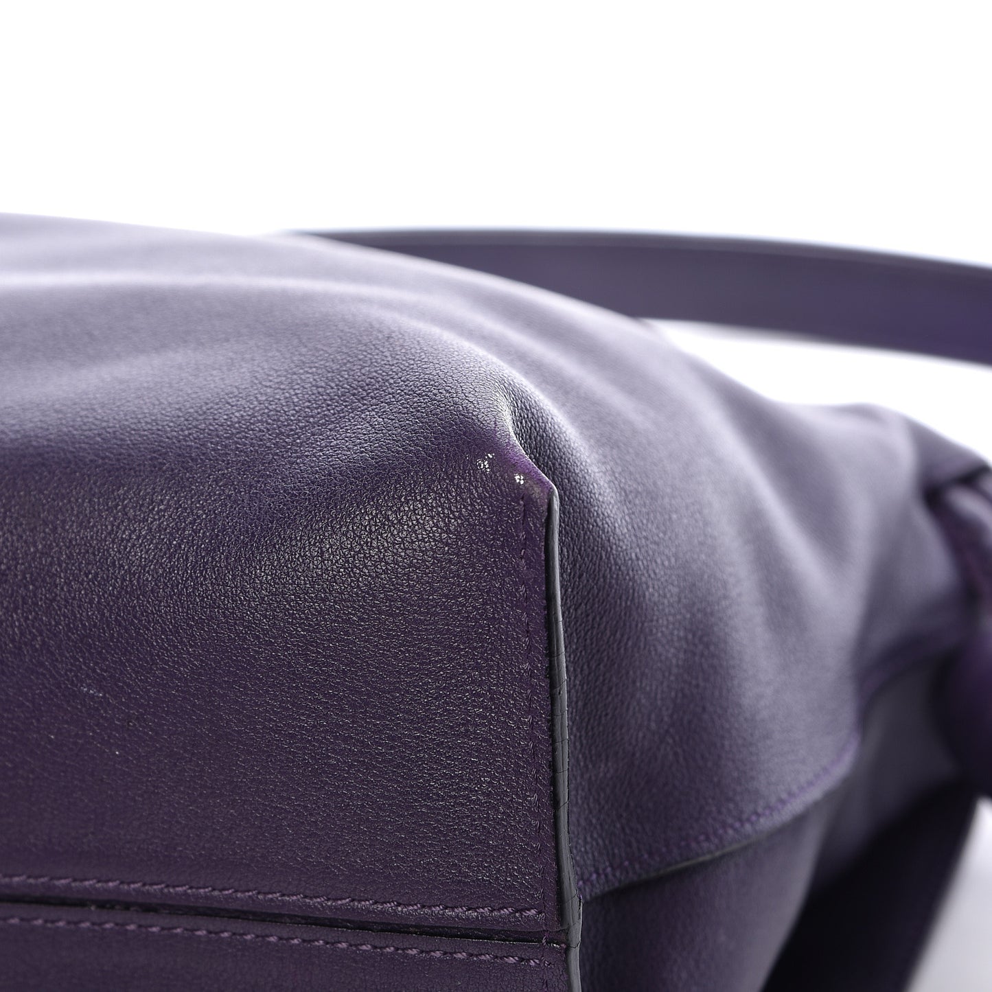 Calfskin Flamenco Knot Flap Bag Violet