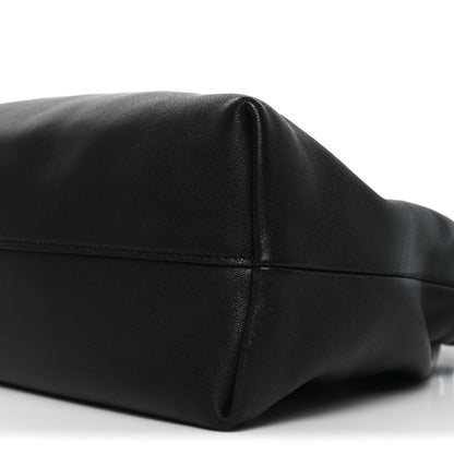 Loewe Mellow Nappa Medium Donut Chain Flamenco Knot Clutch  Black 10 of 10