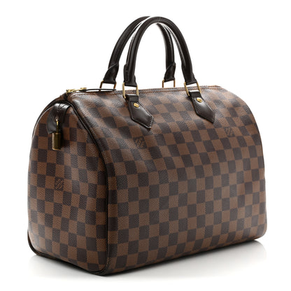 Louis Vuitton Damier Ebene Speedy 30 3 of 10