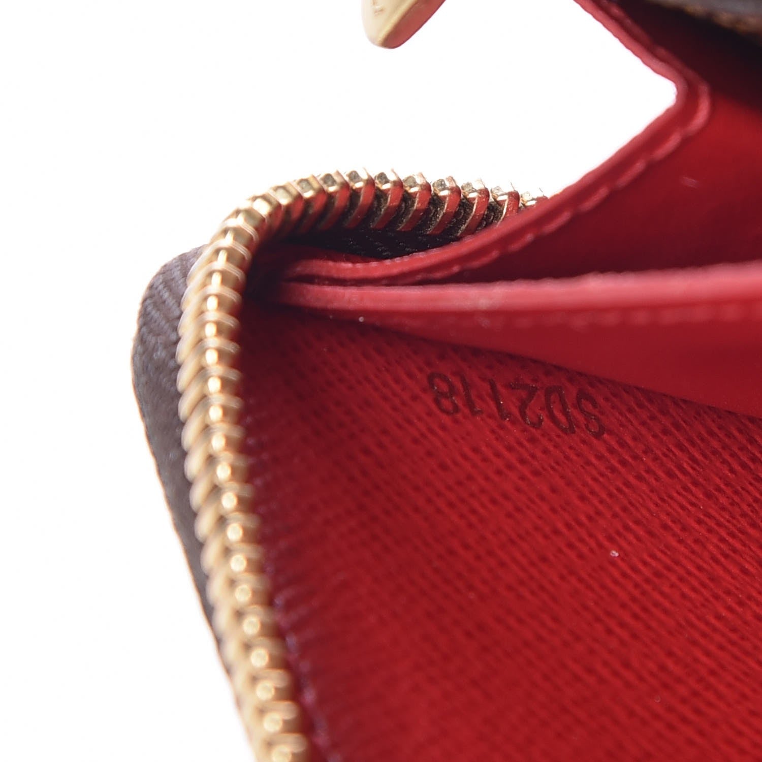Louis Vuitton Damier Ebene Clemence Wallet Cherry 7 of 8