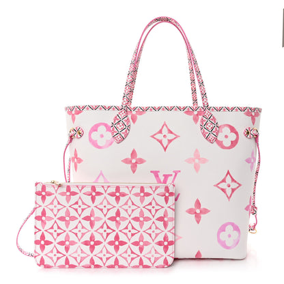 Louis Vuitton Monogram Giant By The Pool 2.0 Neverfull MM Rose 1 of 10