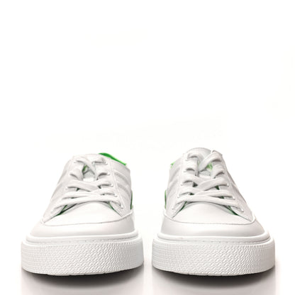 Hermes Crocodile Calfskin Deep Sneakers 40 White Vert Jade 3 of 10
