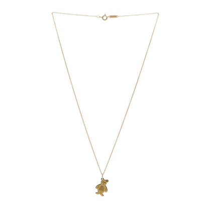 Tiffany 18K Yellow Gold Bear Hug Charm Necklace 3 of 7
